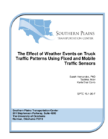 The Effect of Weather Events on Truck Traffic Patterns Using Fixed and Mobile Traffic Sensors