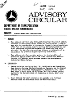 AC 139121 Airport Operations Specification