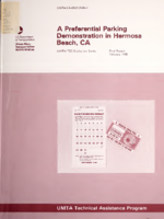 Preferential Parking Demonstration in Hermosa Beach California