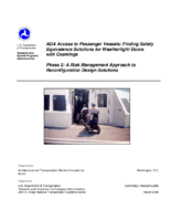 ADA access to passenger vessels  finding safety equivalence solutions for weathertight doors with coamings  Phase 2  a risk management approach to reconfiguration design solutions