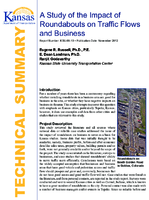 A study of the impact of roundabouts on traffic flows and business  technical summary