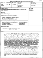 Factors associated with fatal pedestrian crashes in Virginias urban areas19851987  final report