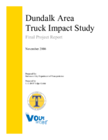 Dundalk area truck impact study  final project report