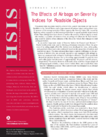 The Effects Of Airbags On Severity Indices For Roadside Objects  Summary Report