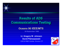 Results of ADS Communications Testing