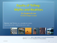 Equity of tolling  myths and realities