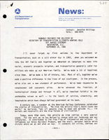 Remarks Prepared for Delivery by Secretary of Transportation Elizabeth Hanford Dole DOT Awards Ceremony