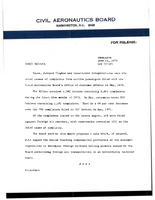 Air Travel Consumer Report May 1973