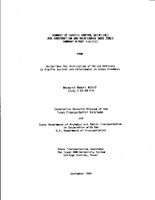 Summary of Traffic Control Guidelines for Construction and Maintenance Work Zones Summary Report