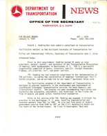 Department of Transportation News Releases for January 1970