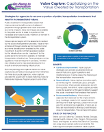 Value Capture Capitalizing on the Value Created by Transportation