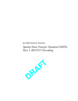Spatial Data Transfer Standard SDTS part 3  ISO 8211 encoding