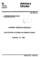AC 0021 ADVISORY CIRCULAR CHECKLIST