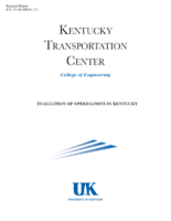 Evaluation of speed limits in Kentucky