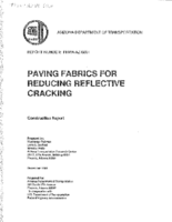Paving fabrics for reducing reflective cracking