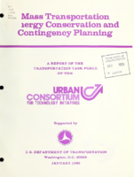Mass transportation energy conservation and contingency planning