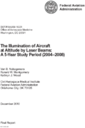 The Illumination of Aircraft at Altitude by Laser Beams A 5Year Study Period 20042008