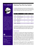 Highway Fog Warning System