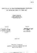 Effects of an organophosphorus pesticide on reproduction in the rat