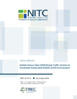 Vehicle Sensor Data VSDBased Traffic Control in Connected Automated Vehicle CAV Environment