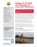 Impact of Curling and Warping on Concrete Pavement Tech Transfer Summary