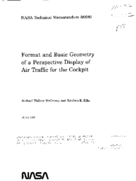 Format and basic geometry of a perspective display of air traffic for the cockpit