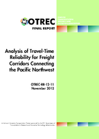 Analysis of TravelTime Reliability for Freight Corridors Connecting the Pacific Northwest