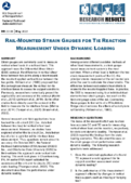 RailMounted Strain Gauges for Tie Reaction Measurement Under Dynamic Loading Research Results