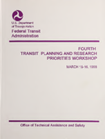 Fourth Transit Planning and Research Priorities Workshop