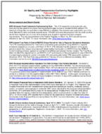 Air Quality and Transportation Conformity Highlights February 2012