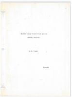 Airline energy conservation options  summary options