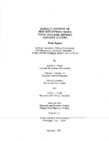 Asphalt Content of Hot Bituminous Mixes Using Nuclear Asphalt Content Gauges