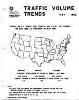 Traffic Volume Trends May 1992
