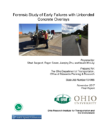 Forensic Study of Early Failures with Unbonded Concrete Overlays