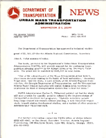 Department of Transportation News Urban Mass Transportation Administration UMTA 7255