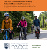 FourYear Trends of Personal Mobility Devices in Metropolitan Vancouver The Evolution of Mode Shares Speeds and Comfort in OffStreet Paths