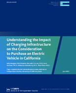 Understanding the Impact of Charging Infrastructure on the Consideration to Purchase an Electric Vehicle in California