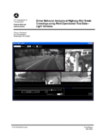 Driver behavior analysis at highwayrail grade crossings using field operational test data  light vehicles
