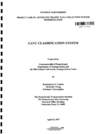CAVC Classification Continuous Automatic Vehicle Classification System