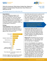 What Do Americans Think About Federal Tax Options to Support Transportation Results From Year Fifteen of a National Survey Brief