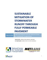Sustainable Mitigation of Stormwater Runoff Through Fully Permeable Pavement