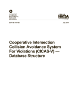 Cooperative Intersection Collision Avoidance System for Violations CICASV  Database Structure