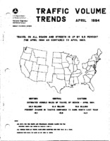 Traffic Volume Trends April 1984