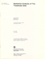 Statistical analysis of tire treadwear data