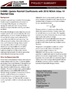 Update Rainfall Coefficients with 2018 NOAA Atlas 14 Rainfall Data Project Summary