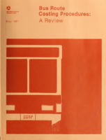 Bus Route Costing Procedures A Review