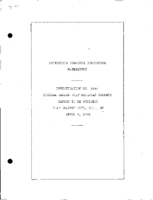Interstate Commerce Commision Report of the Accident  Investigation Occuring on the INDIANA HARBOR BELT RAILROAD CALUMET CITY IL