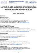 Latent Classes in ResidenceWorkplace Location Choices