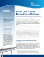 Roadside Safety Hardware The Last Line of Defense