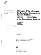 Chicagos OHare Runway Configuration Management System RCMS  Volume I  Description of the Operational Software